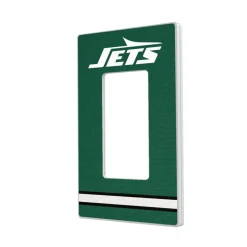 Lighting^New York Jets Stripe Single Rocker Light Switch Plate