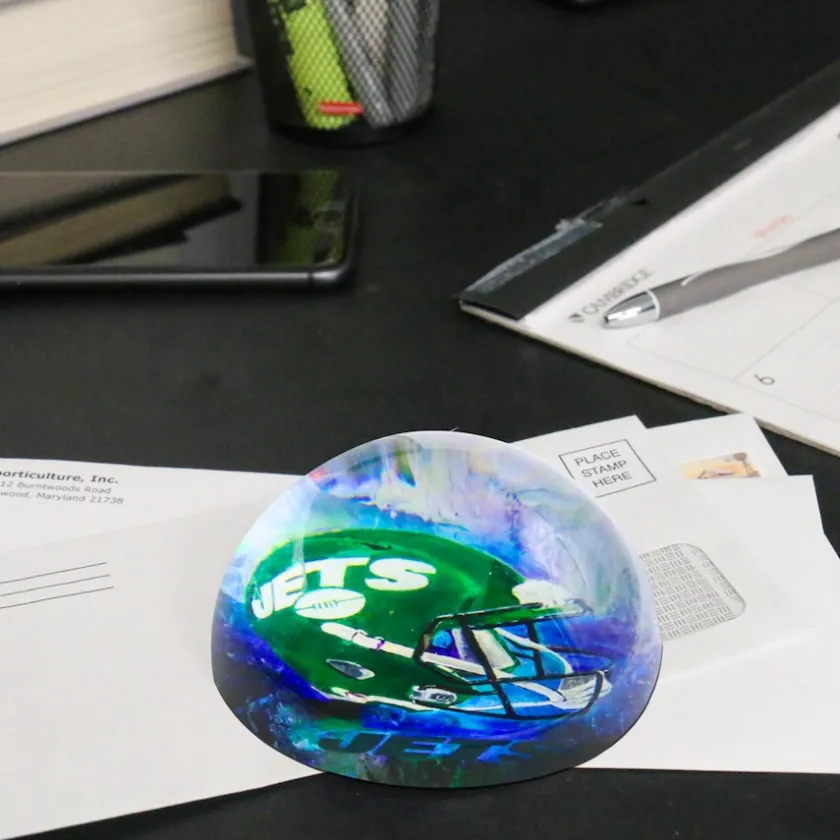 Office Accessories|School Supplies^New York Jets Team Pride Dome Paper Weight