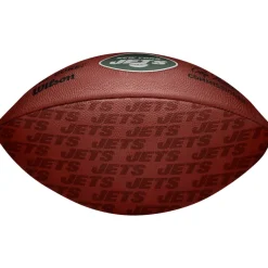 Footballs^New York Jets Unsigned Wilson Showcase Duke Pro Football
