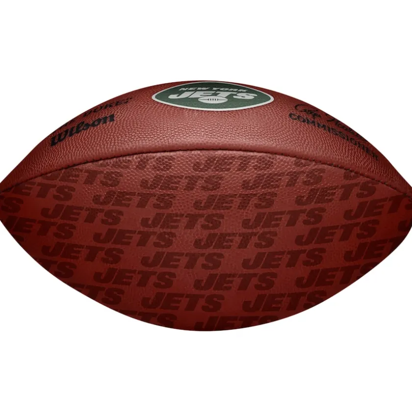 Footballs^New York Jets Unsigned Wilson Showcase Duke Pro Football