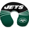 School Supplies|Travel^New York Jets Wave Memory Foam U-Neck Travel Pillow - Green