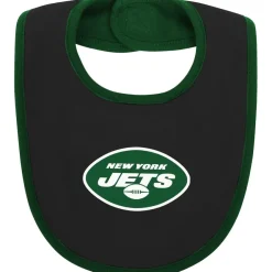 Rompers^New York Jets Newborn & Infant Green/Black Home Field Advantage Three-Piece Bodysuit, Bib & Booties Set