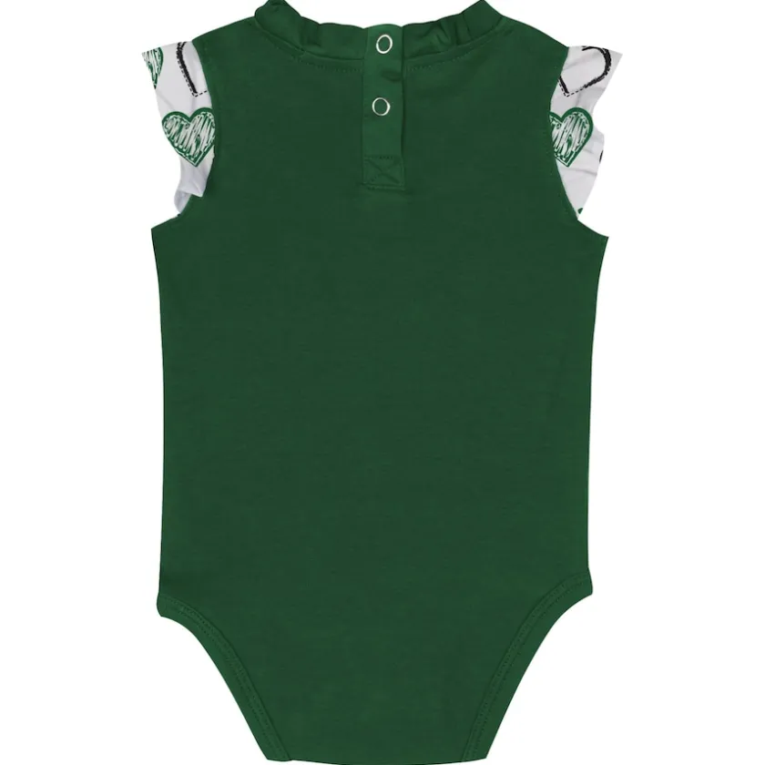 Rompers^New York Jets Newborn & Infant Happy Hearts 2-Piece Bodysuit Set