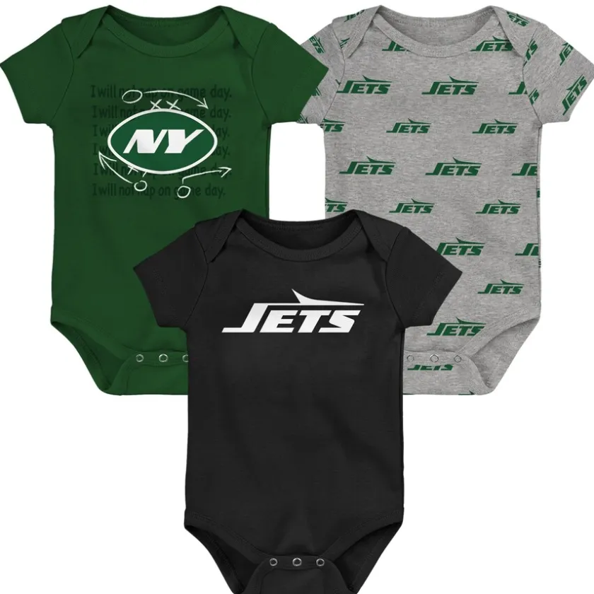 Rompers^New York Jets Newborn & Infant Team Starter 3-Pack Bodysuit Set
