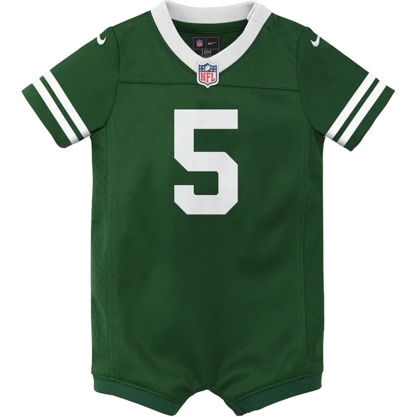 Jerseys|Kids^New York Jets Newborn & Infant Nike Garrett Wilson Legacy Green Game Romper Jersey