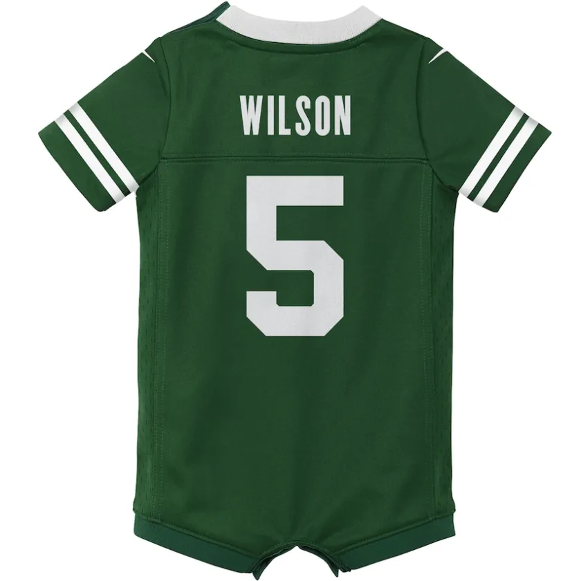Jerseys|Kids^New York Jets Newborn & Infant Nike Garrett Wilson Legacy Green Game Romper Jersey