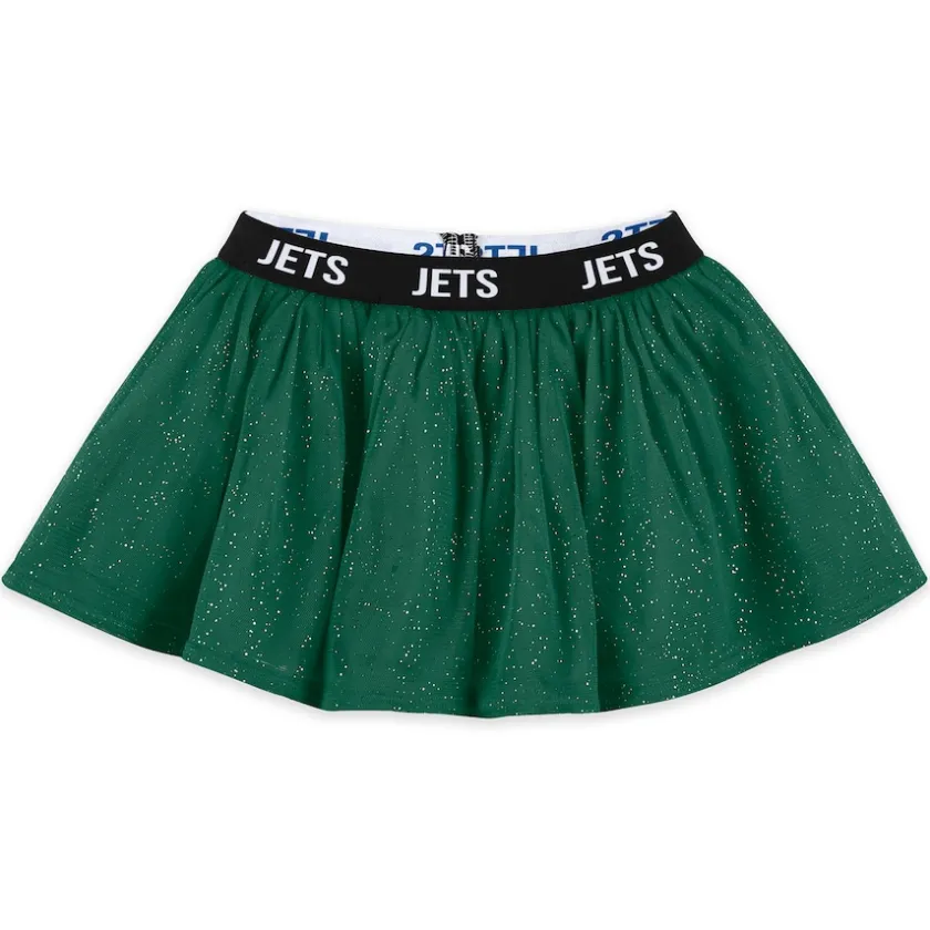 Rompers|Shorts & Pants^New York Jets Newborn & Infant WEAR By Erin Andrews Three-Piece Long Sleeve Bodysuit, Tutu And Sweatpants Set