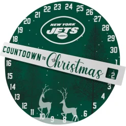 Holiday Items|Holiday Decorations^New York Jets Pegasus Countdown To Christmas Wall Sign