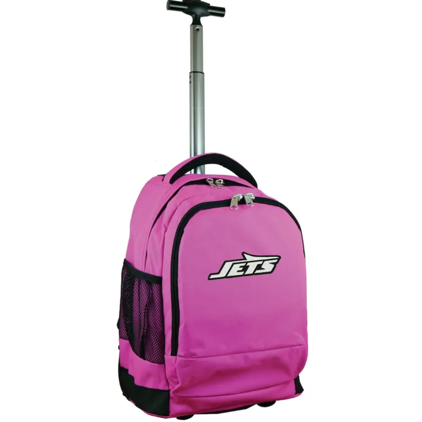 Travel|School Supplies^New York Jets Pink 19'' Premium Wheeled Backpack