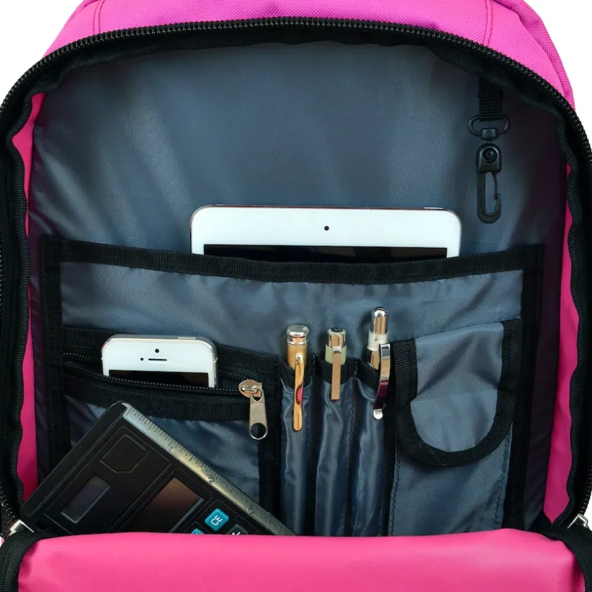 Travel|School Supplies^New York Jets Pink 19'' Premium Wheeled Backpack