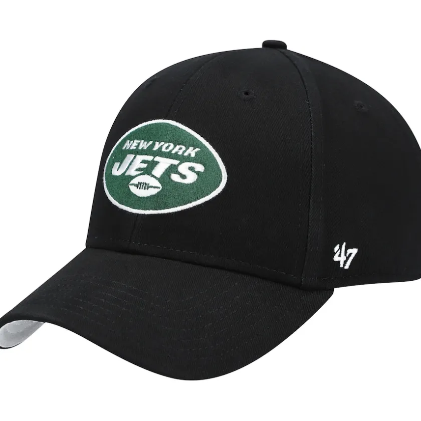 Hats|Kids^New York Jets Preschool '47 Black Basic Team MVP Adjustable Hat