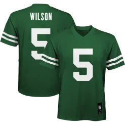Jerseys|Kids^New York Jets Preschool Garrett Wilson Legend Green Replica Player Jersey