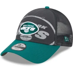 Hats|Kids^New York Jets Preschool New Era Graphite/Green Reflect 9FORTY Adjustable Hat