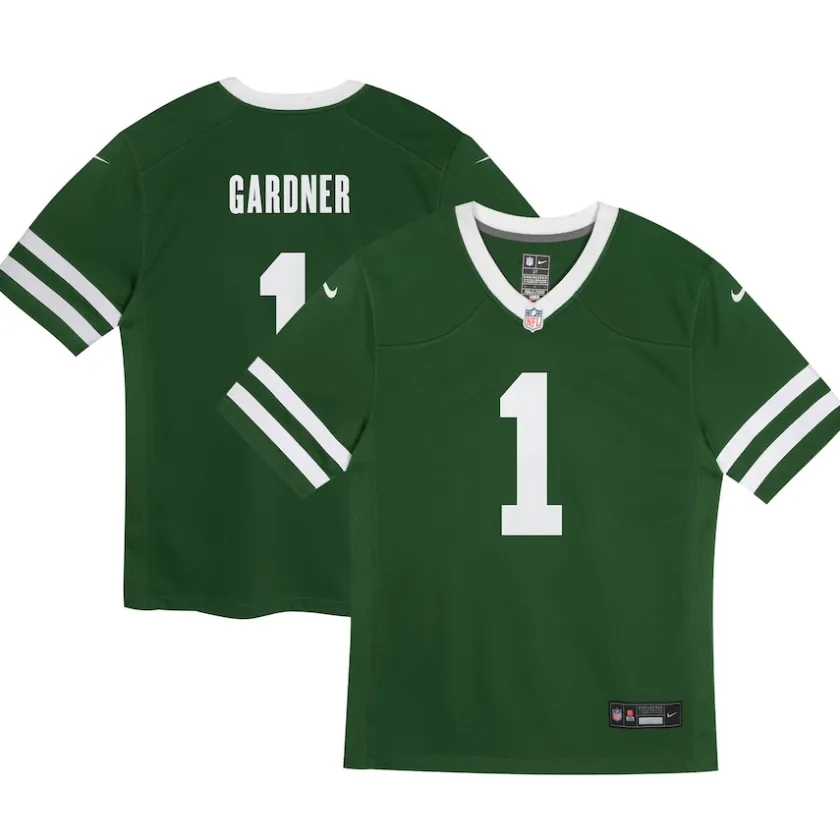 Jerseys|Kids^New York Jets Preschool Nike Ahmad Sauce Gardner Legacy Green Game Jersey