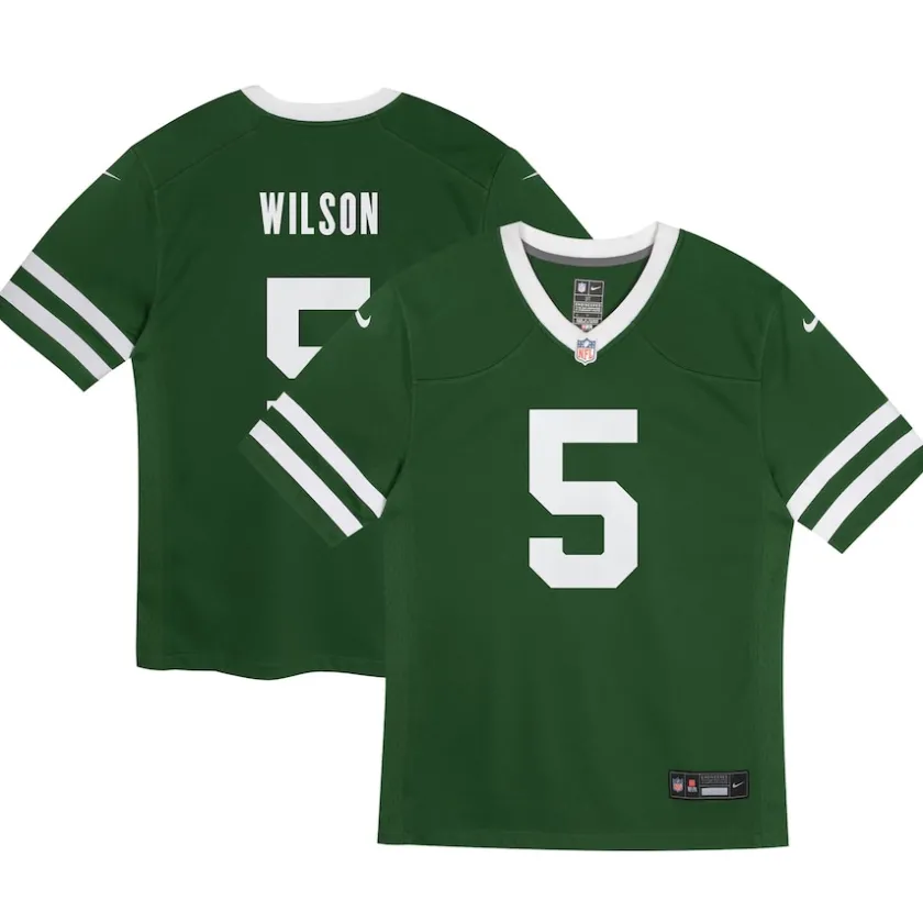 Jerseys|Kids^New York Jets Preschool Nike Garrett Wilson Legacy Green Game Jersey