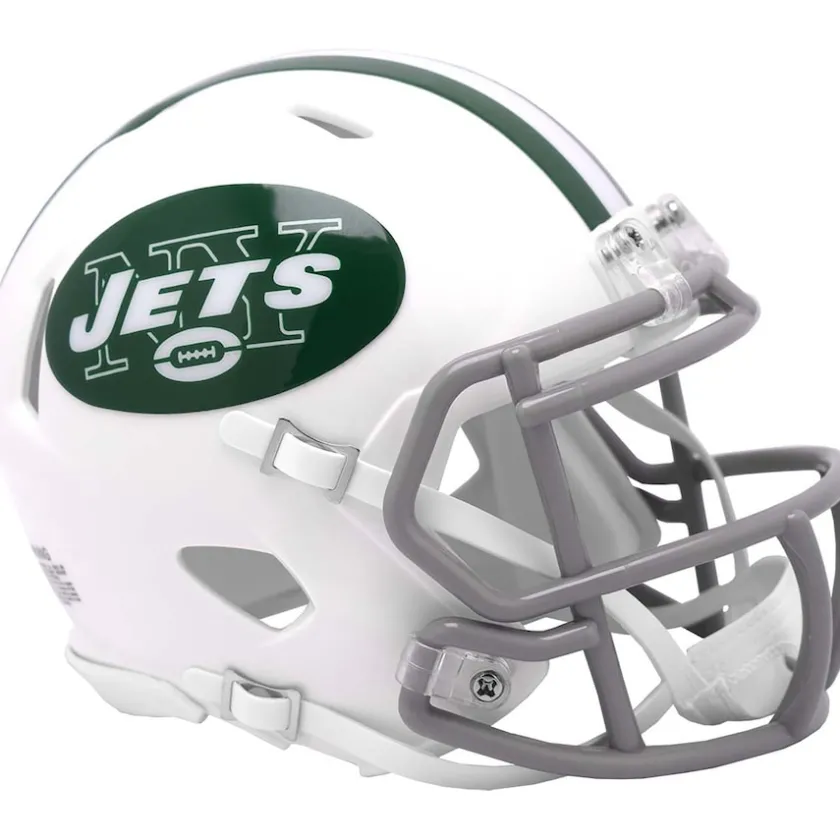 Helmets|Helmets^New York Jets Riddell 2024 On-Field Classic Alternate Speed Mini Helmet
