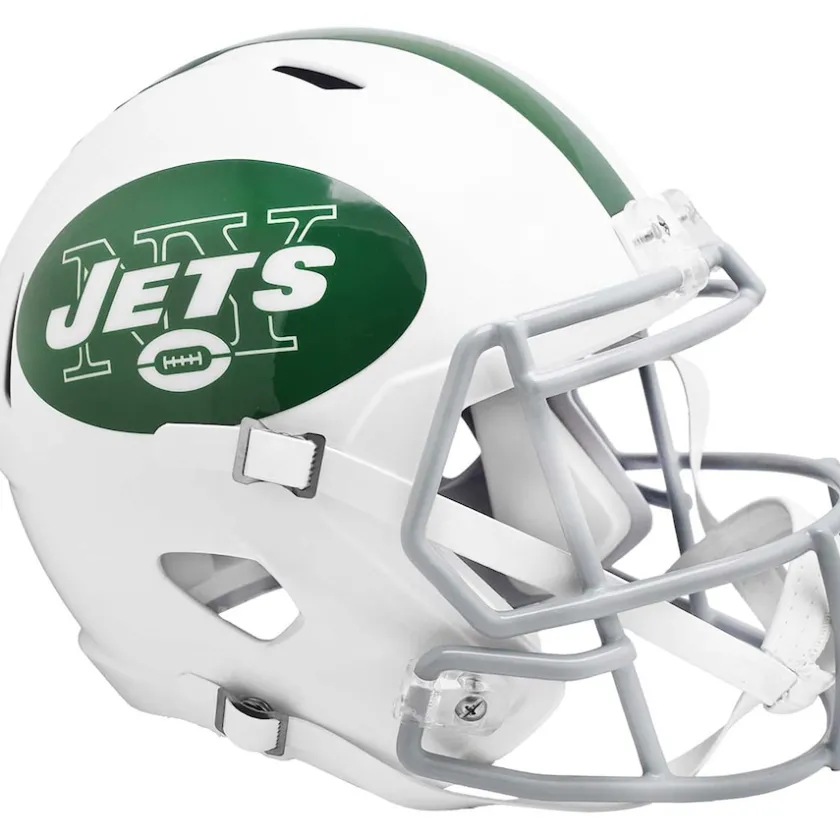 Helmets|Helmets^New York Jets Riddell 2024 On-Field Classic Alternate Speed Replica Helmet