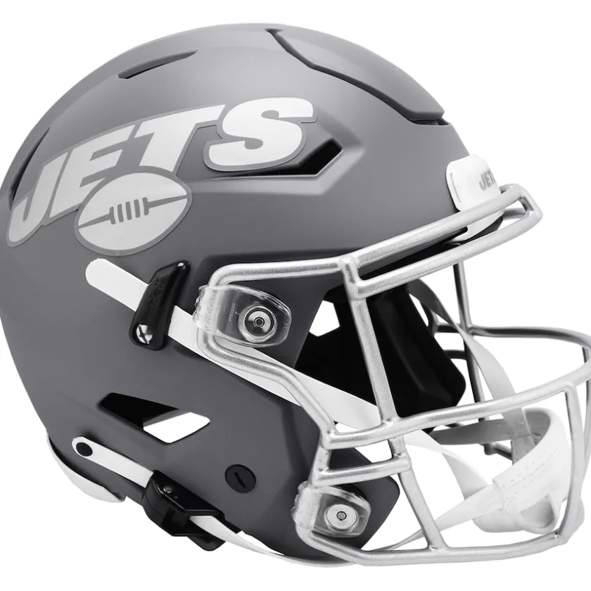 Helmets|Helmets^New York Jets Riddell 2024 Slate Alternate Speed Flex Authentic Helmet
