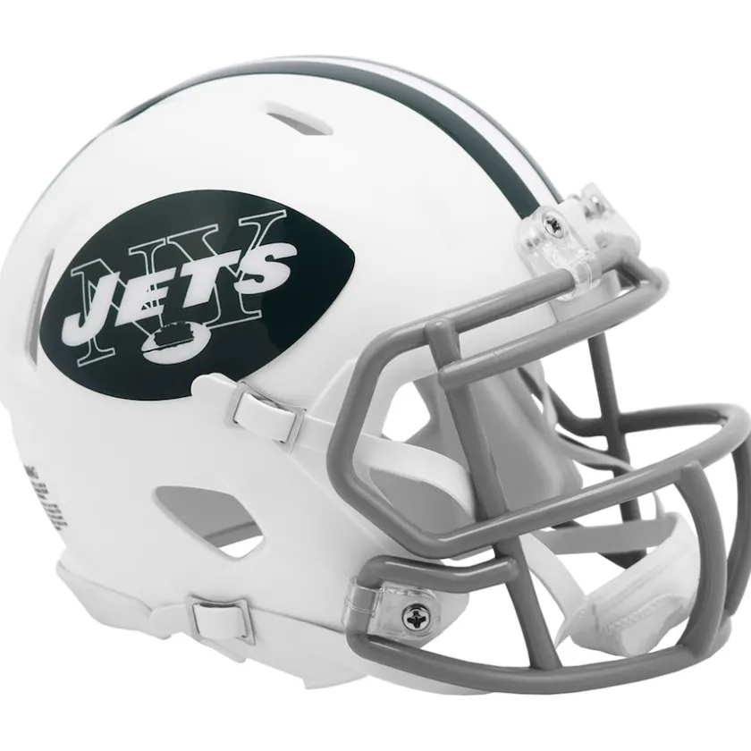 Helmets|Helmets^New York Jets Riddell 1965-77 Throwback Speed Mini Helmet