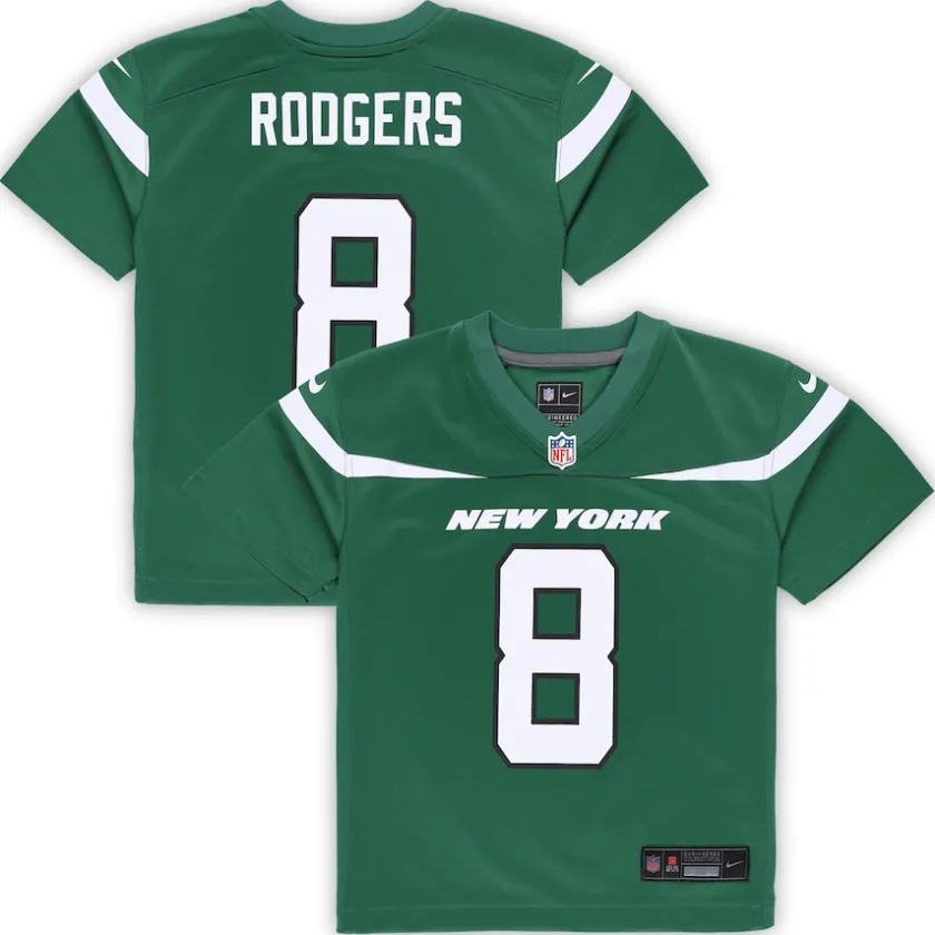 Jerseys|Kids^New York Jets Toddler Nike Aaron Rodgers Gotham Green Game Jersey