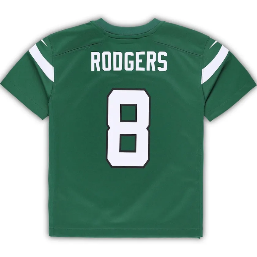 Jerseys|Kids^New York Jets Toddler Nike Aaron Rodgers Gotham Green Game Jersey