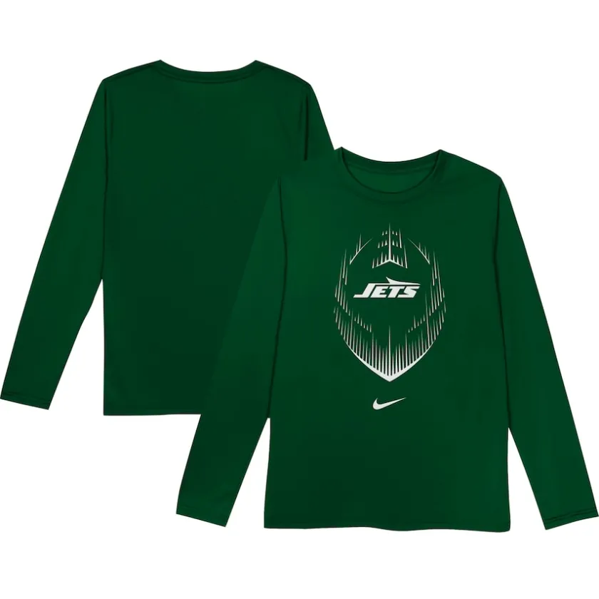 T-Shirts|Kids^New York Jets Toddler Nike Green Legend Icon Long Sleeve T-Shirt
