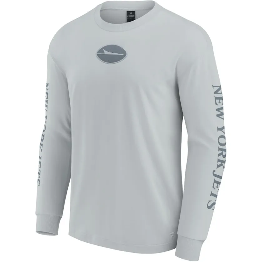 T-Shirts|Men^New York Jets Unisex Fanatics Gray Elements Strive Long Sleeve T-Shirt