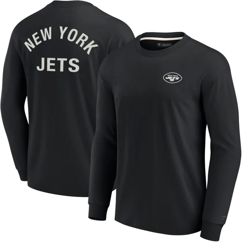 T-Shirts|Men^New York Jets Unisex Fanatics Black Elements Super Soft Long Sleeve T-Shirt