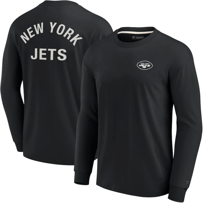 T-Shirts|Men^New York Jets Unisex Fanatics Black Elements Super Soft Long Sleeve T-Shirt