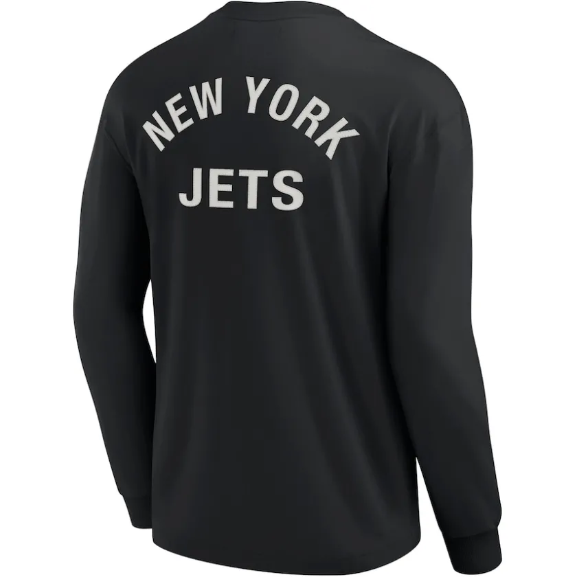 T-Shirts|Men^New York Jets Unisex Fanatics Black Elements Super Soft Long Sleeve T-Shirt