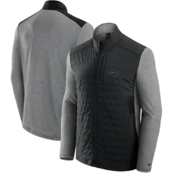 Jackets|Jackets^New York Jets Unisex Fanatics Black/Heather Gray Tonal Full-Zip Jacket