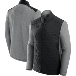 Jackets|Jackets^New York Jets Unisex Fanatics Black/Heather Gray Tonal Full-Zip Jacket