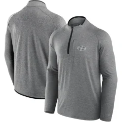 Jackets|Sweatshirts & Fleece^New York Jets Unisex Fanatics Charcoal Front Office Performance Primary Quarter-Zip Jacket