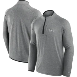 Jackets|Sweatshirts & Fleece^New York Jets Unisex Fanatics Charcoal Front Office Performance Primary Quarter-Zip Jacket