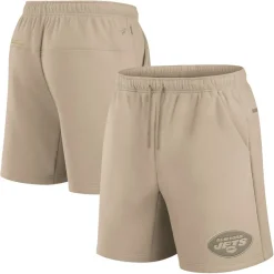 Shorts & Pants|Shorts & Pants^New York Jets Unisex Fanatics Khaki Elements Super Soft Fleece Shorts