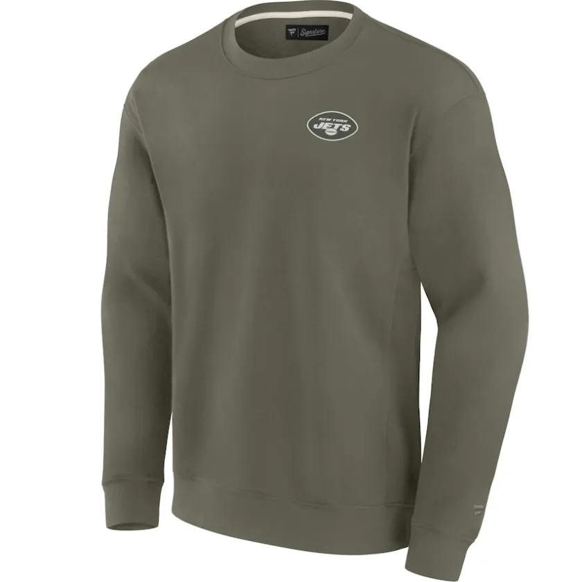 Sweatshirts & Fleece|Men^New York Jets Unisex Fanatics Olive Super Soft Pullover Crew Sweatshirt