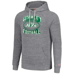 Sweatshirts & Fleece|Men^New York Jets Unisex Homage Gray Hyperlocal Raglan Pullover Hoodie