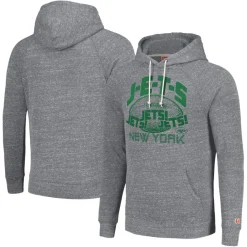 Sweatshirts & Fleece|Men^New York Jets Unisex Homage Gray Hyperlocal Raglan Pullover Hoodie