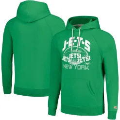 Sweatshirts & Fleece|Women^New York Jets Unisex Homage Green Hyperlocal Raglan Pullover Hoodie