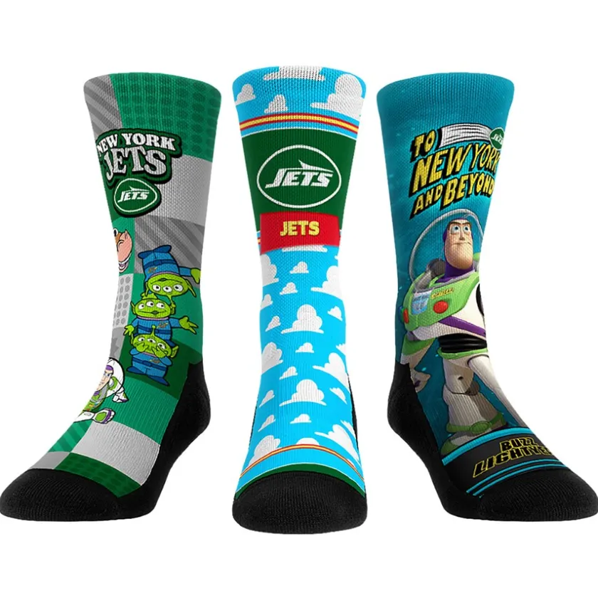 Shoes & Socks|Shoes & Socks^New York Jets Unisex Rock Em Socks Toy Story 3-Pack Crew Socks