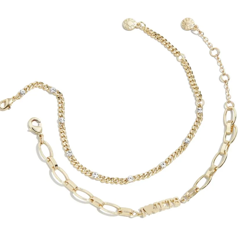 Accessories|Jewelry^New York Jets WEAR By Erin Andrews X Baublebar Gold Linear Bracelet Set