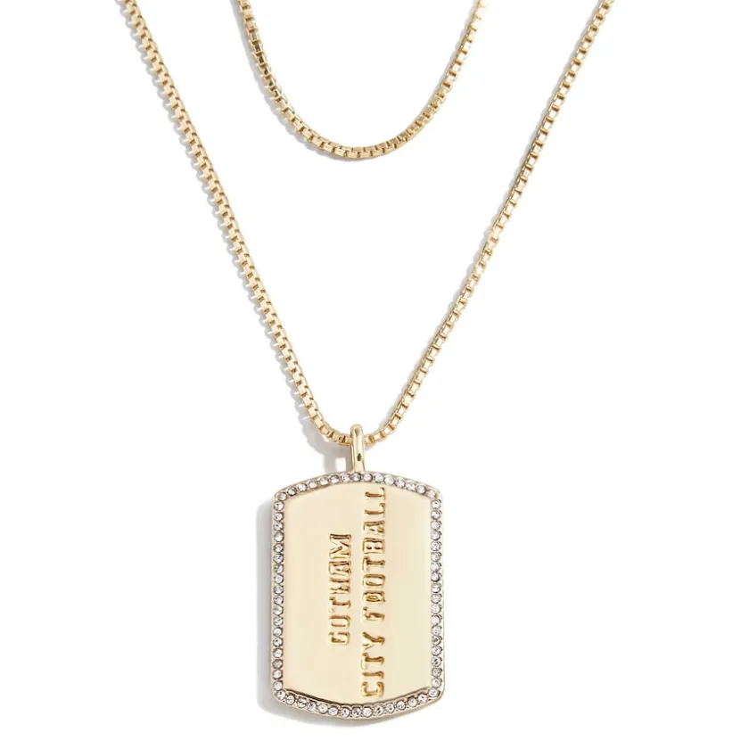 Accessories|Jewelry^New York Jets WEAR By Erin Andrews X Baublebar Gold Dog Tag Necklace