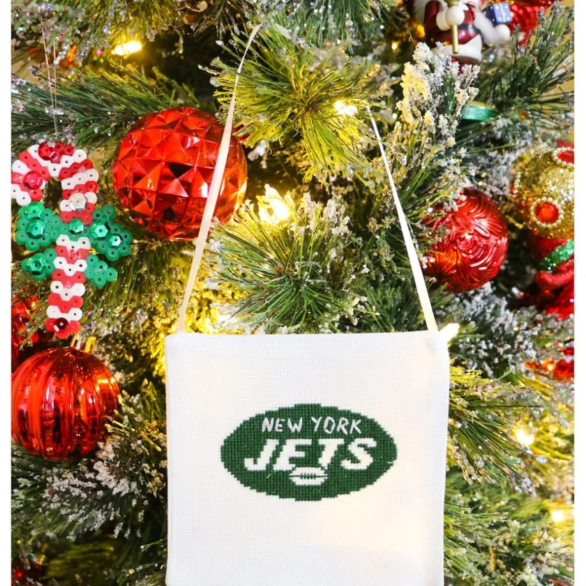 Toys & Games|Toys & Outdoor Games^New York Jets White Team Pride Cross Stitch Craft Kit