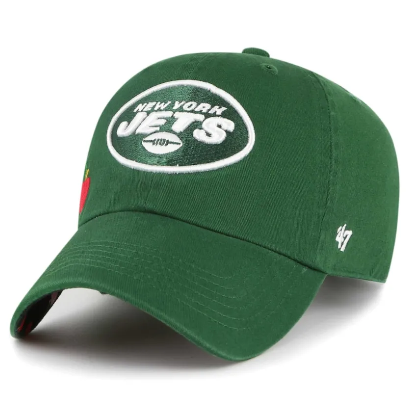Hats|Women^New York Jets Women's '47 Green Confetti Icon Clean Up Adjustable Hat