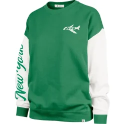 Sweatshirts & Fleece|Women^New York Jets Women's '47 Green Double Header Rise Andie Pullover Sweatshirt