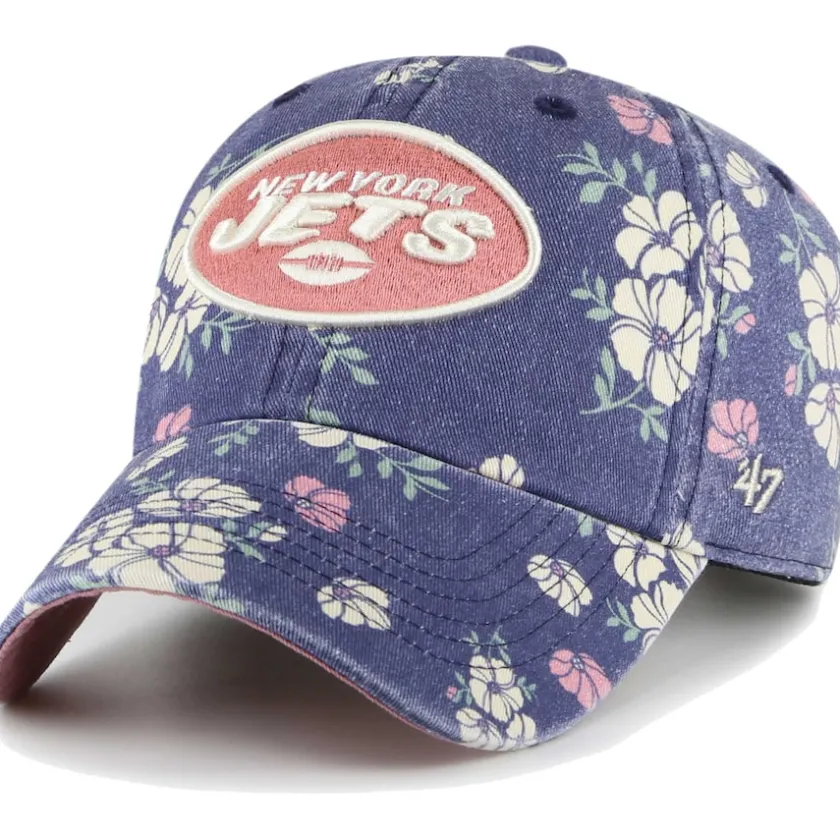 Hats|Women^New York Jets Women's '47 Navy Primrose Clean Up Adjustable Hat