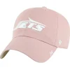 Hats|Women^New York Jets Women's '47 Pink Ballpark Cheer Dusty Rose Clean Up Adjustable Hat