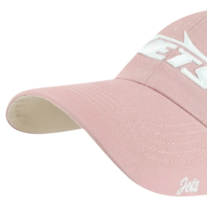 Hats|Women^New York Jets Women's '47 Pink Ballpark Cheer Dusty Rose Clean Up Adjustable Hat
