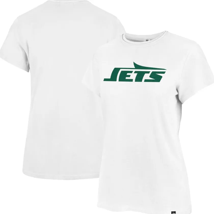T-Shirts|Women^New York Jets Women's '47 White Premier Frankie T-Shirt
