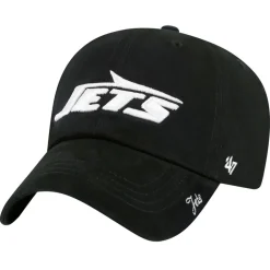 Hats|Women^New York Jets Women's '47 Black Miata Clean Up Adjustable Hat